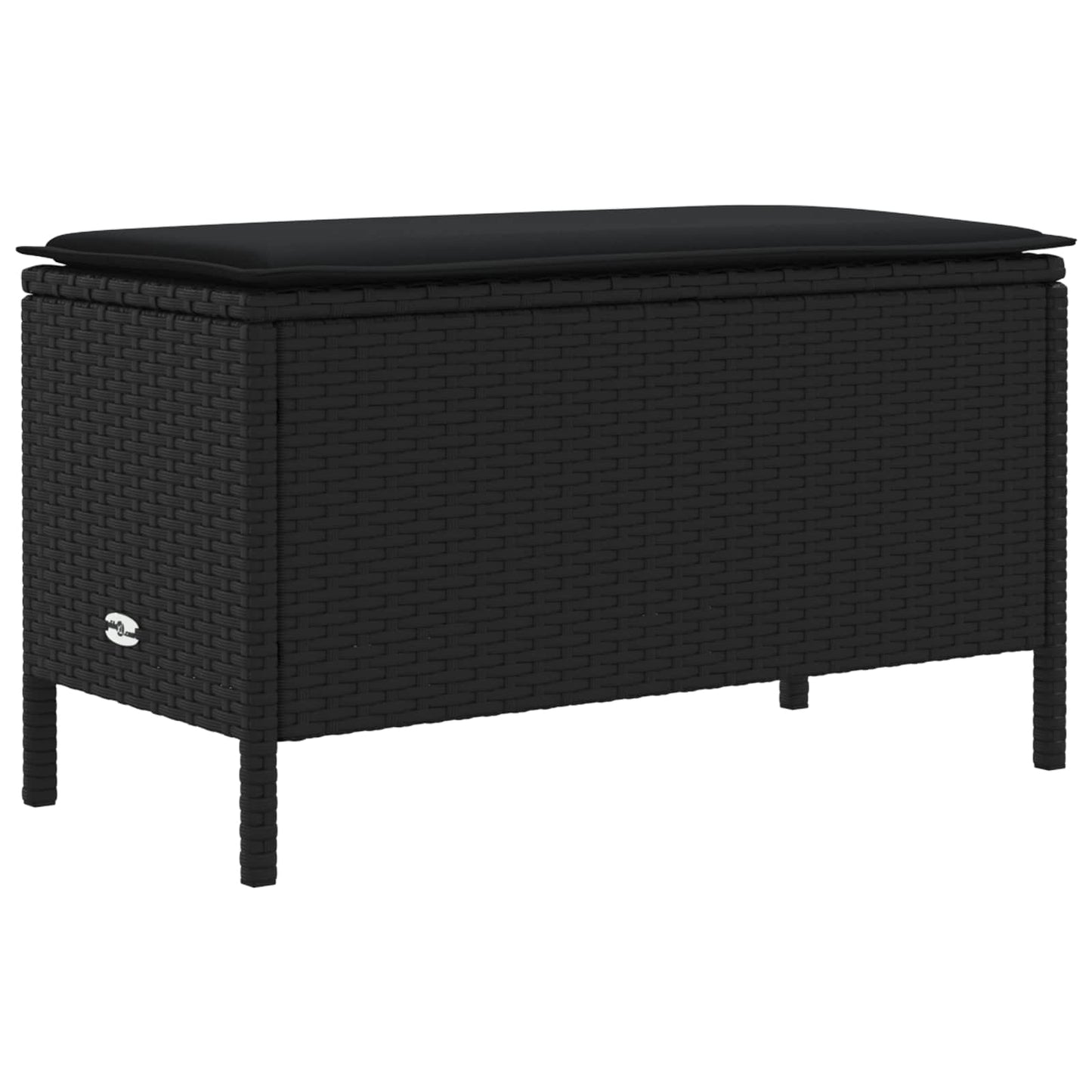 Set di Mobili con cuscino 5 pcs Nero Rattan in PE | homemem39