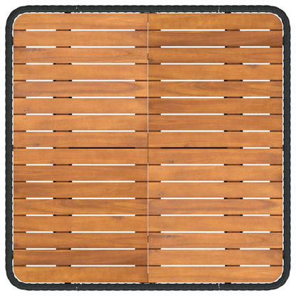 Set di Mobili con cuscino 5 pcs Nero Rattan in PE | homemem39