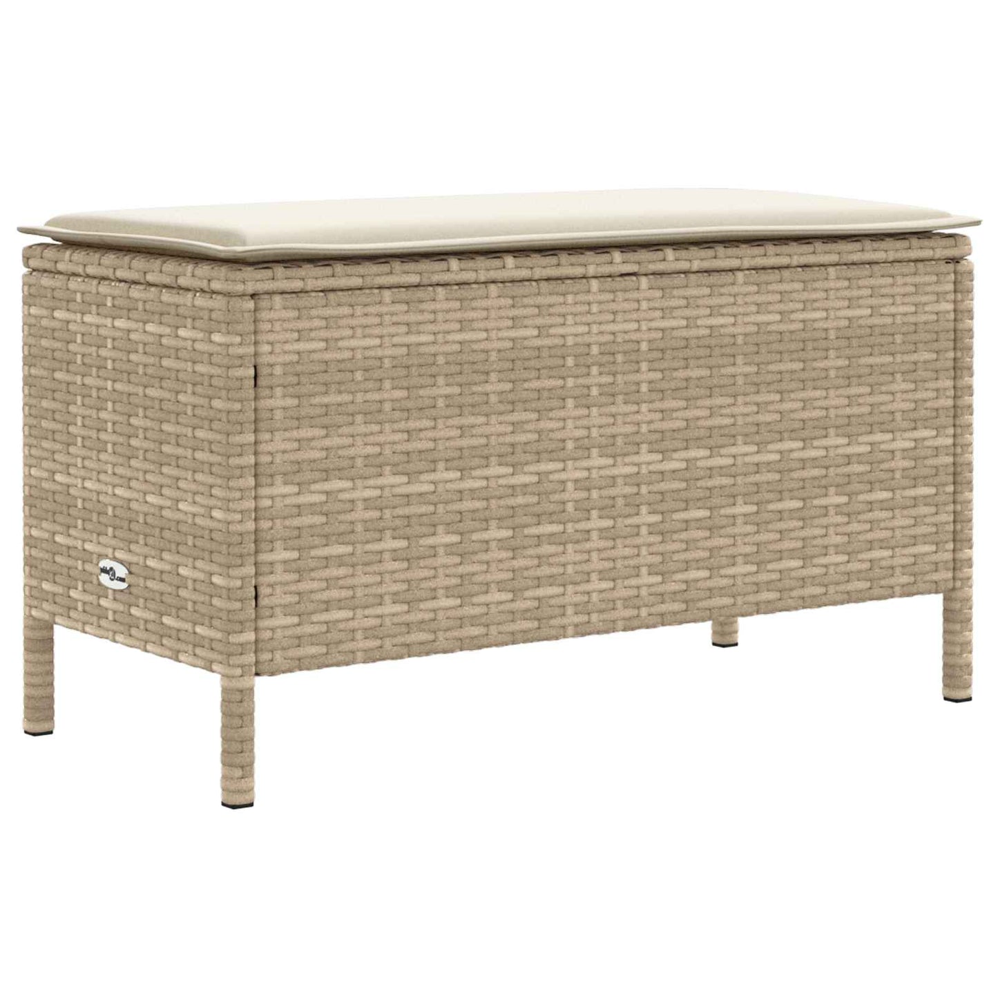 Set di Mobili con cuscino 5 pcs Beige e Crema Rattan in PE | homemem39