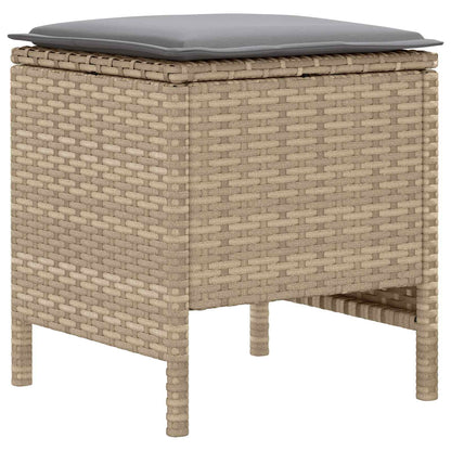 Set di Mobili 7 pcs Beige e Grigio Chiaro Rattan in PE | homemem39