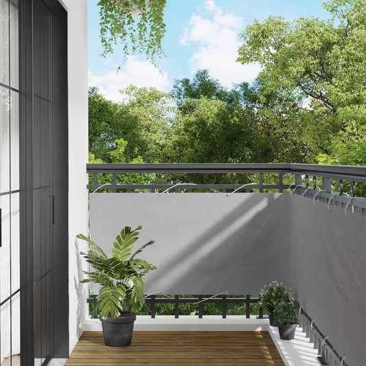 Schermo da balcone Grigio chiaro 75 x 200 cm | homemem39