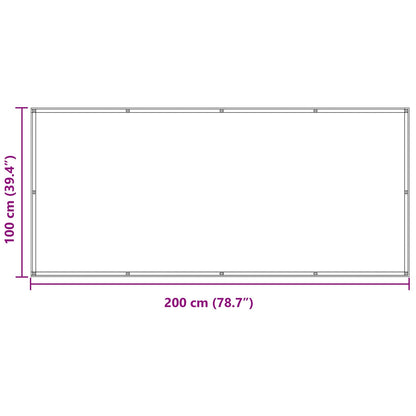 Schermo da balcone Talpa 100 x 200 cm Tessuto Oxford | homemem39
