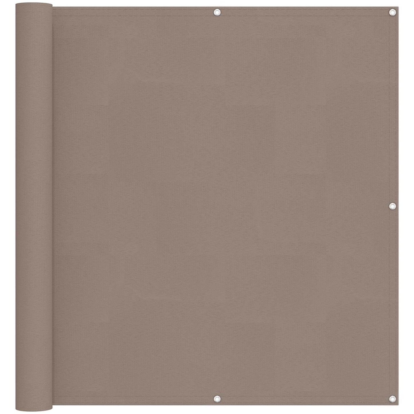 Schermo da balcone 120 x 200 cm Oxford alu rivestito in PU