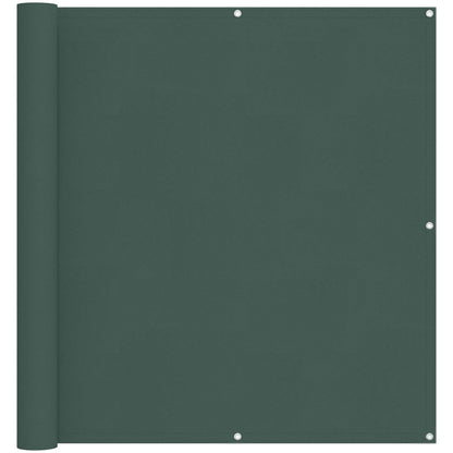 Schermo da balcone Verde Scuro 110 x 400 cm Tessuto Oxford | homemem39