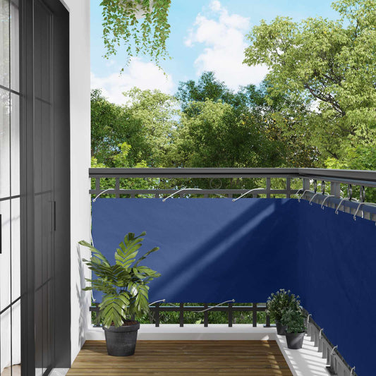 Schermo da balcone Blu 75 x 200 cm Oxford alu rivestito in PU | homemem39