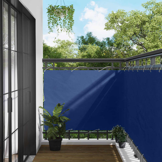 Schermo da balcone Blu 110 x 300 cm Tessuto Oxford