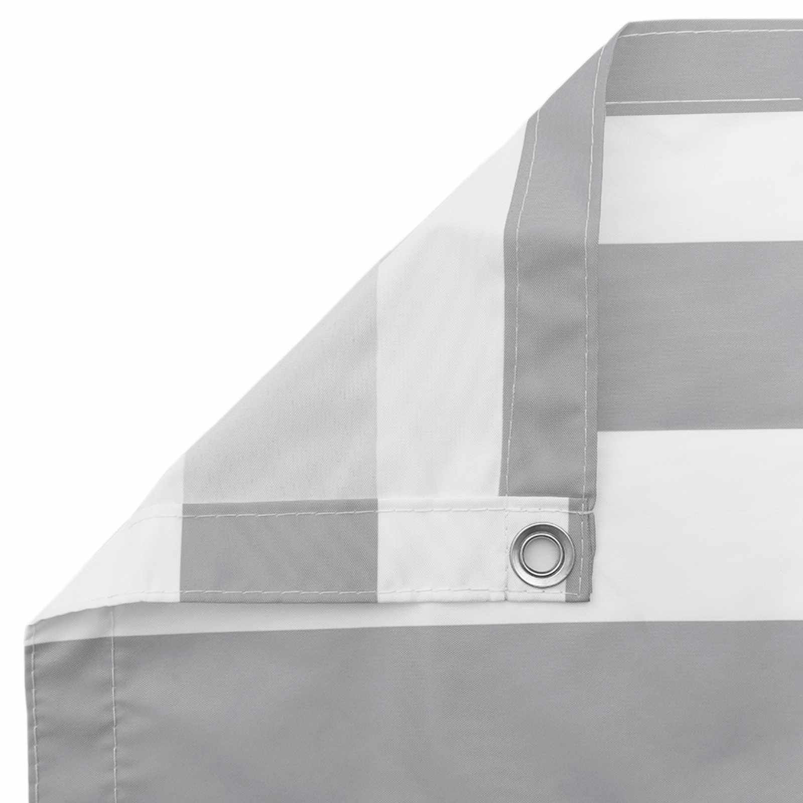 Schermo da balcone Grigio chiaro e bianco 90 x 700 cm | homemem39