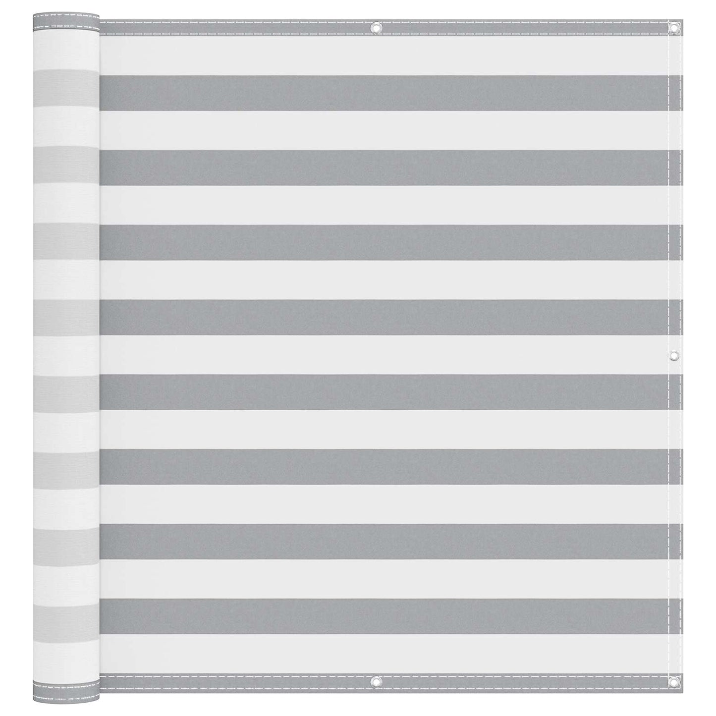 Schermo da balcone Grigio chiaro e bianco 110 x 300 cm