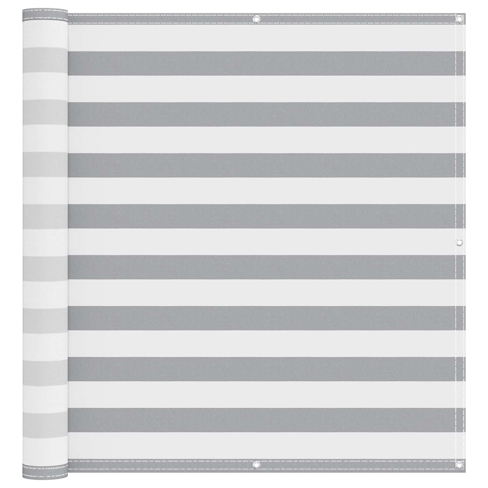 Schermo da balcone Grigio chiaro e bianco 120 x 1000 cm | homemem39