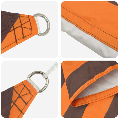 Vela da ombra solare Arancione e Marrone 5 x 5 m | homemem39