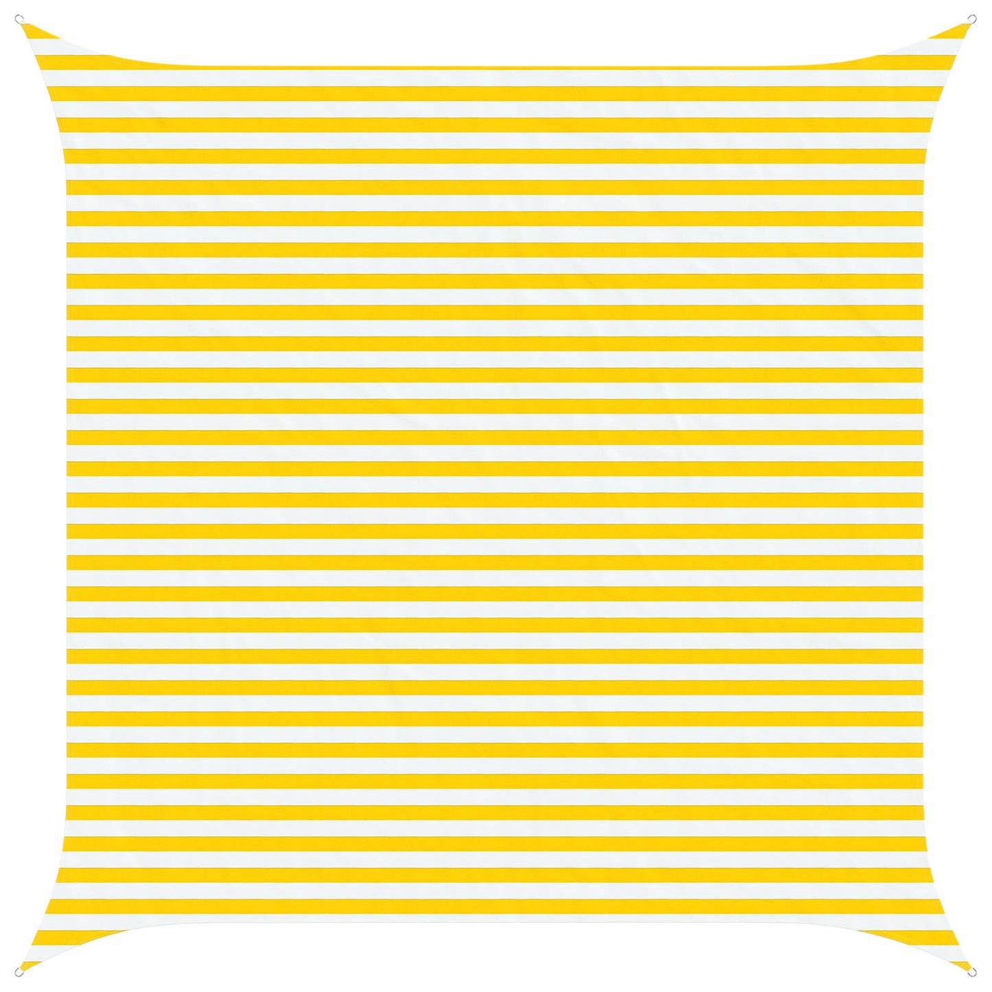 Vela da ombra solare Giallo e Bianco 4 x 4 m