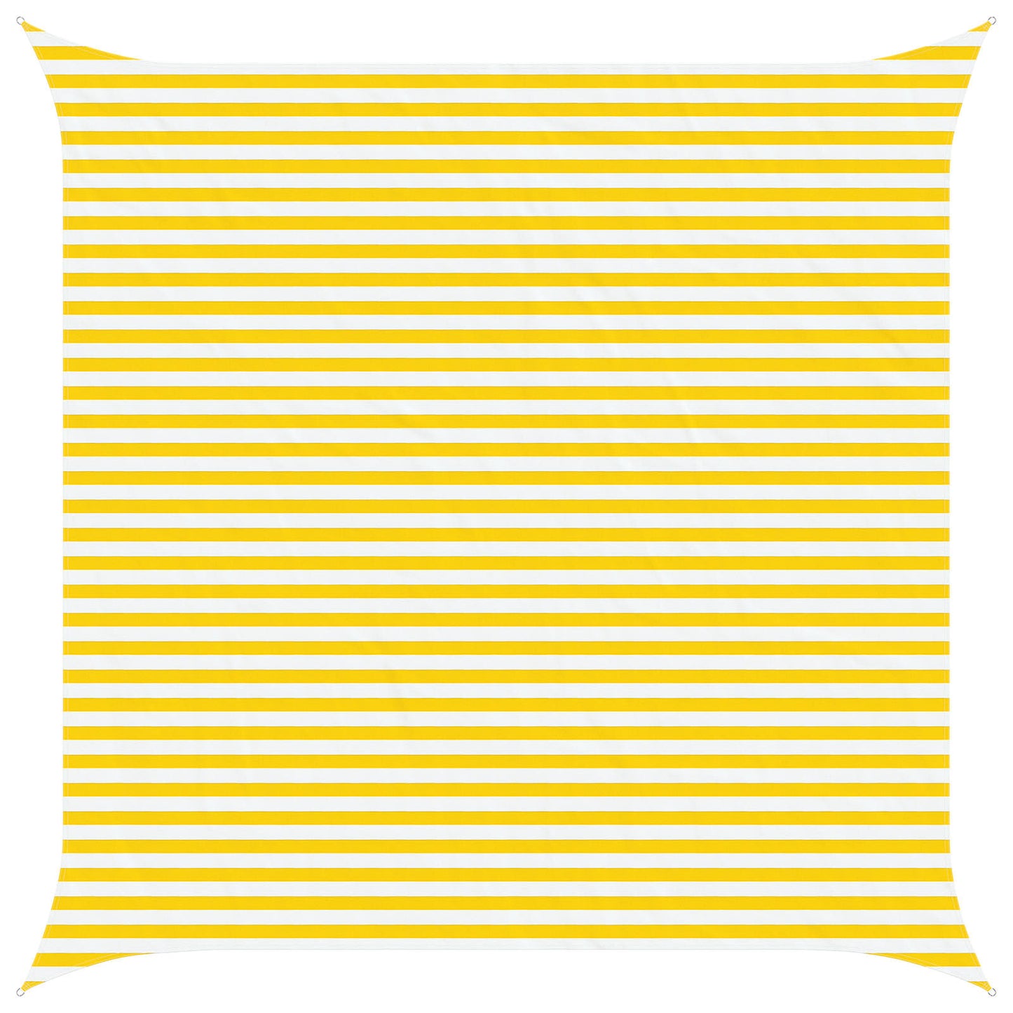 Vela da ombra solare Giallo e Bianco 4,5 x 4,5 m | homemem39