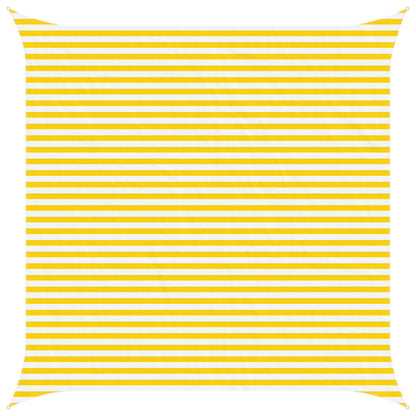 Vela da ombra solare Giallo e Bianco 4,5 x 4,5 m | homemem39