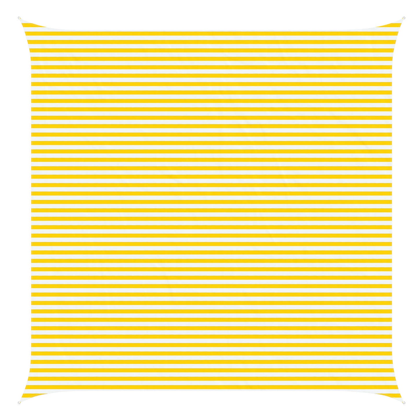 Vela da ombra solare Giallo e Bianco 6 x 6 m | homemem39