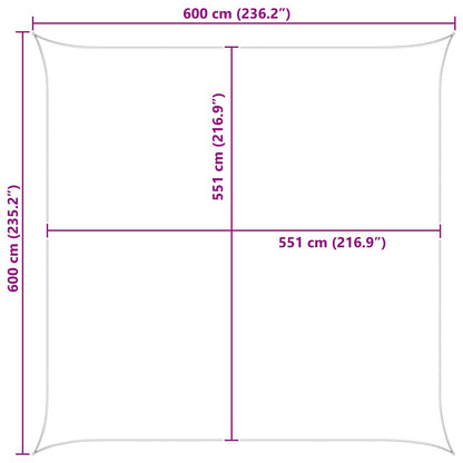 Vela da ombra solare Blu e Bianco 6 x 6 m | homemem39