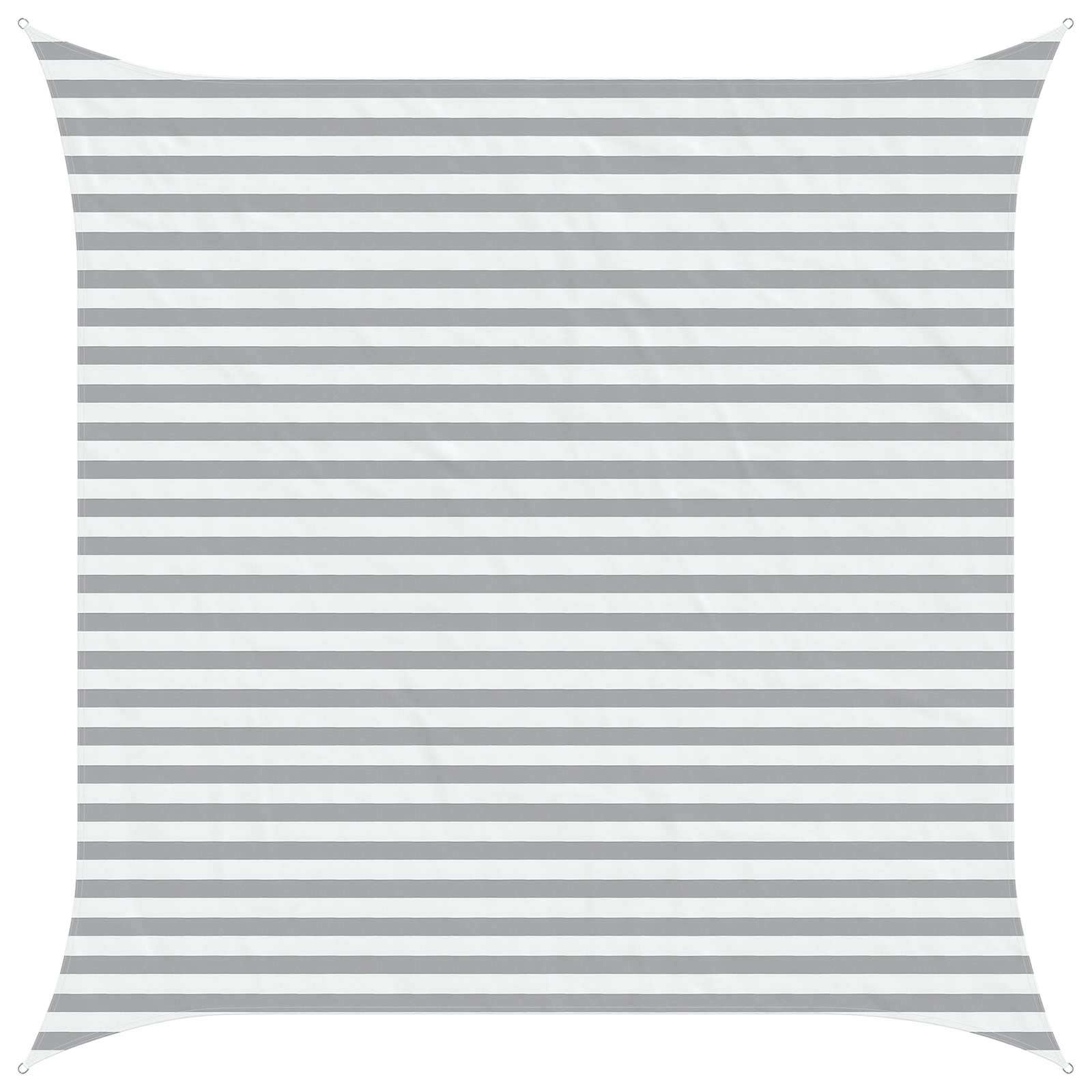 Vela da ombra solare Grigio chiaro e bianco 3,6 x 3,6 m | homemem39