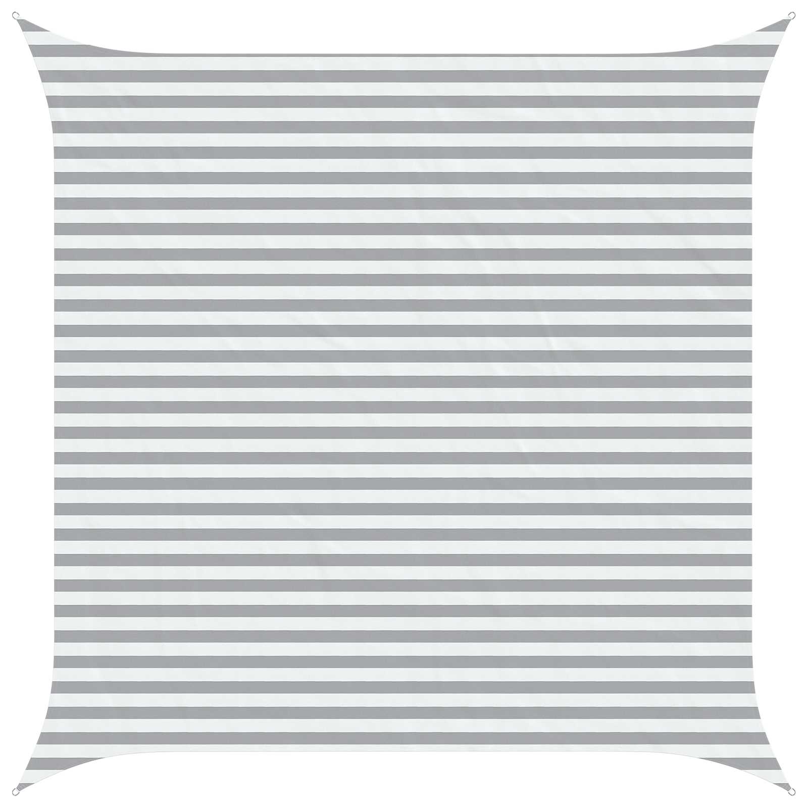 Vela da ombra solare Grigio chiaro e bianco 4 x 4 m | homemem39