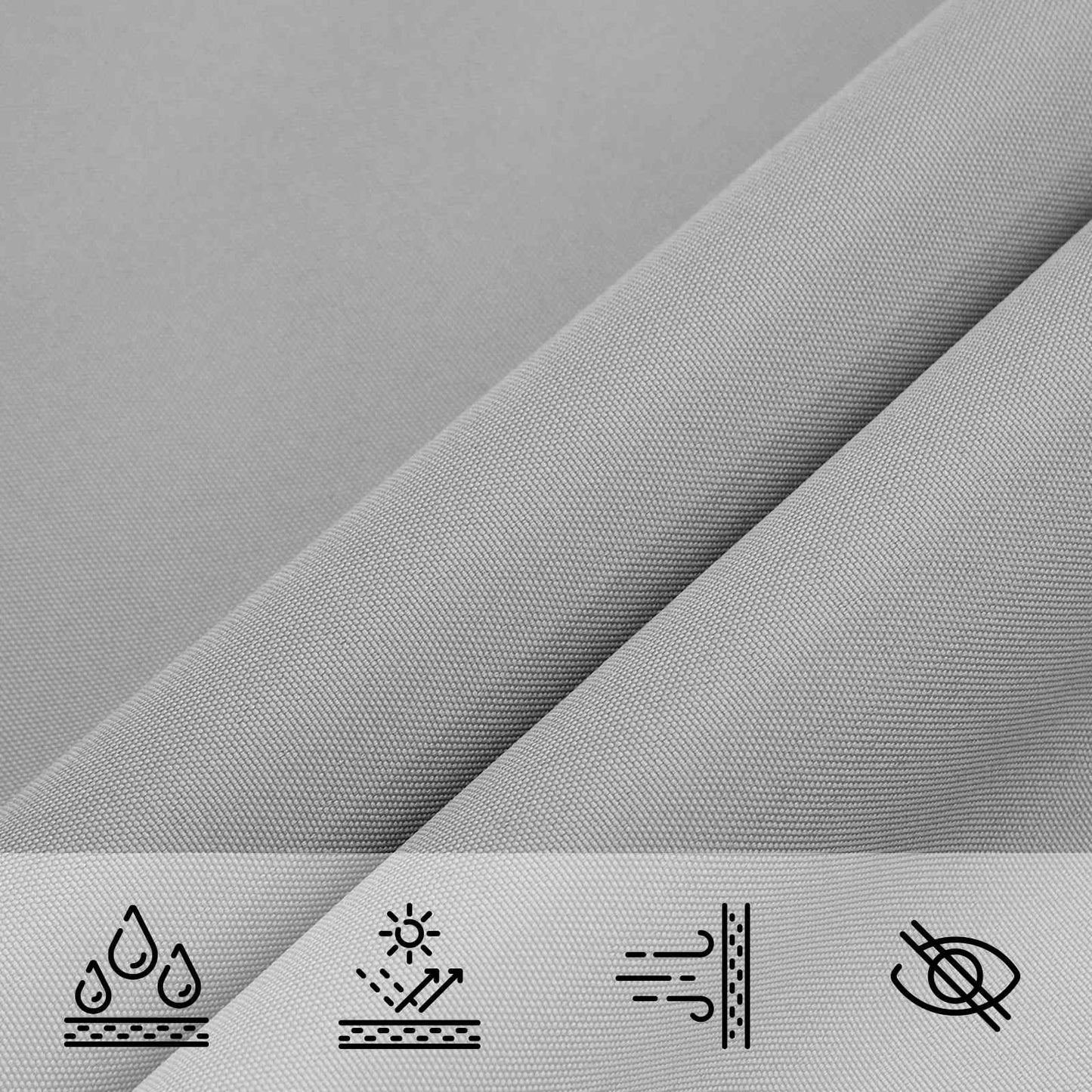Vela da ombra solare Grigio Chiaro 6 x 2 m