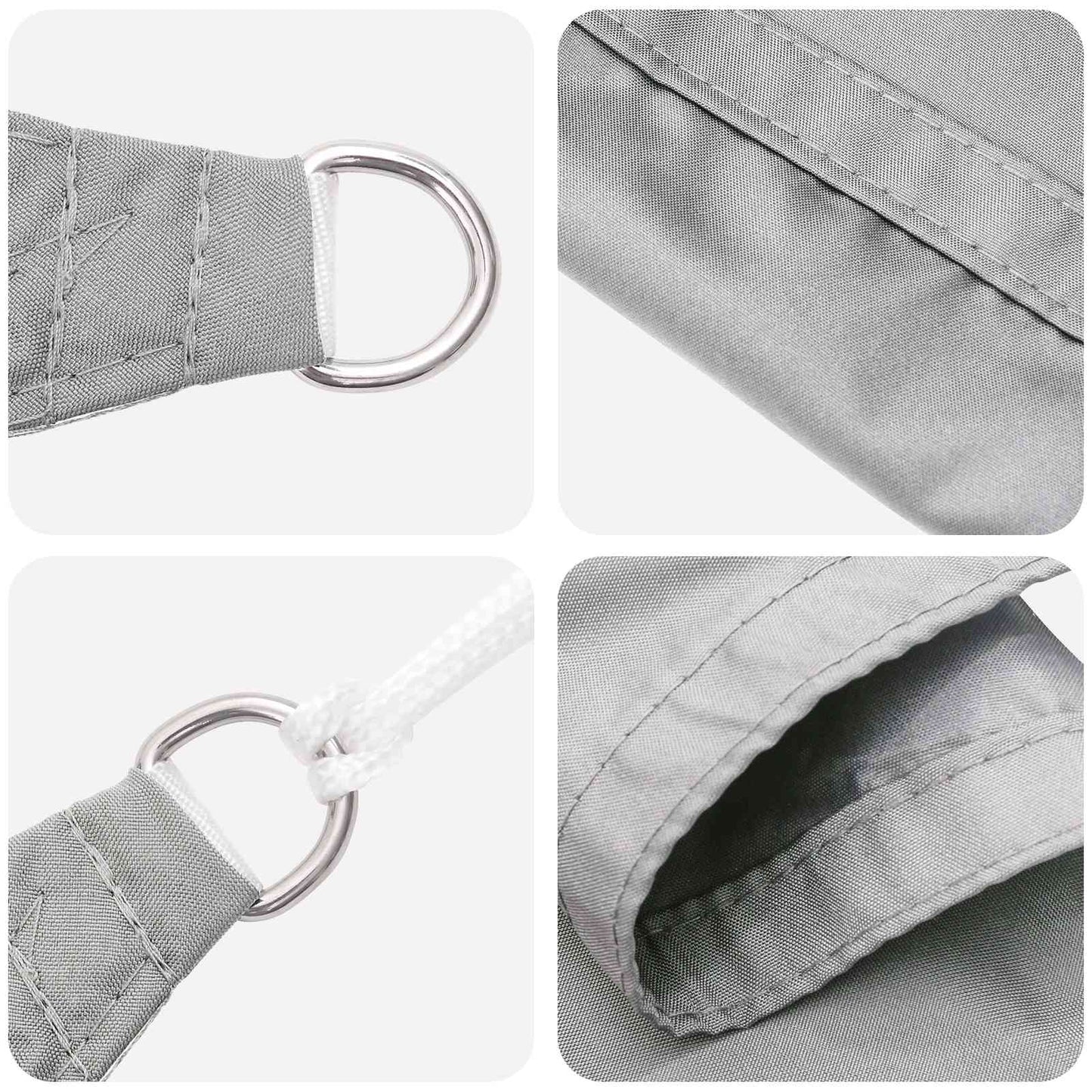Vela da ombra solare Grigio Chiaro 6 x 2,5 m