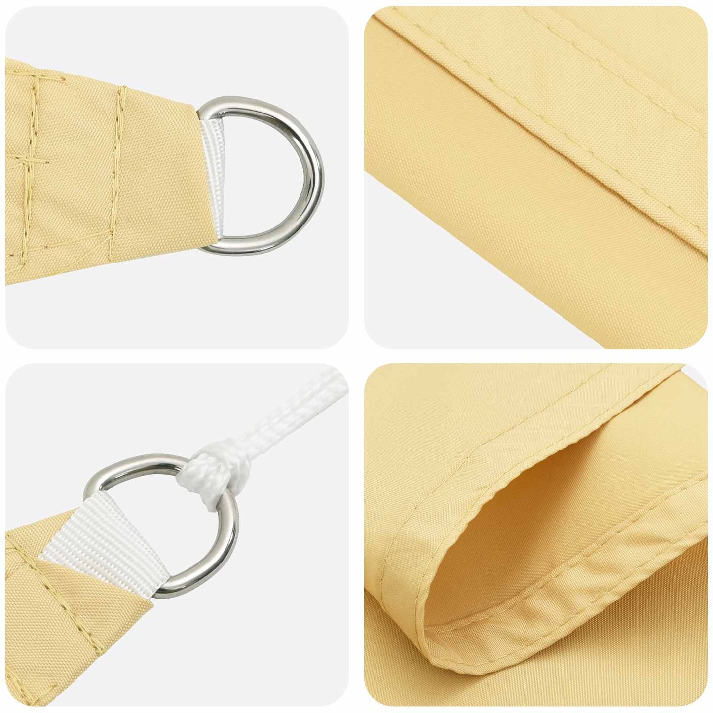 Vela da ombra solare Sabbia 6 x 2 m 100% Poliestere Oxford | homemem39
