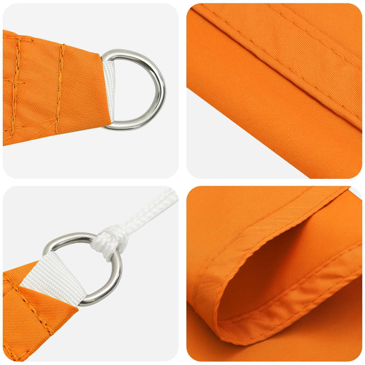 Vela da ombra solare Arancione 2,5 x 6 m 100% Poliestere Oxford