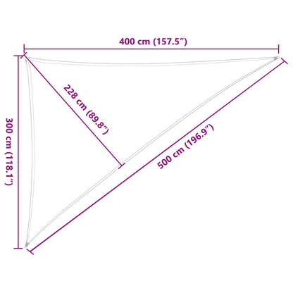 Vela da ombra solare Grigio chiaro e bianco 3 x 4 x 5 m | homemem39