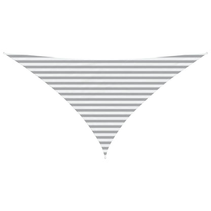Vela da ombra solare Grigio chiaro e bianco 3,5 x 3,5 x 4,9 m | homemem39
