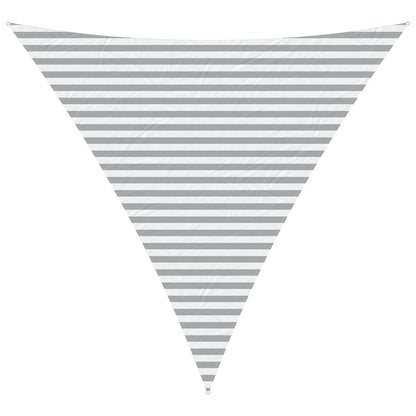 Vela da ombra solare Grigio chiaro e bianco 4 x 4 x 4 m | homemem39