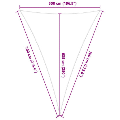 Vela da ombra solare Grigio chiaro e bianco 5 x 7 x 7 m | homemem39
