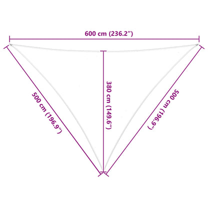 Vela da ombra solare Grigio chiaro e bianco 5 x 5 x 6 m | homemem39