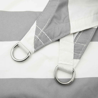 Vela da ombra solare Grigio chiaro e bianco 4 x 5 x 6,4 m | homemem39