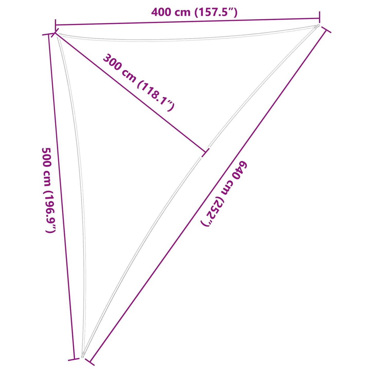 Vela da ombra solare Grigio chiaro e bianco 4 x 5 x 6,4 m | homemem39