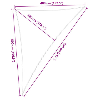 Vela da ombra solare Grigio chiaro e bianco 4 x 5 x 6,4 m | homemem39