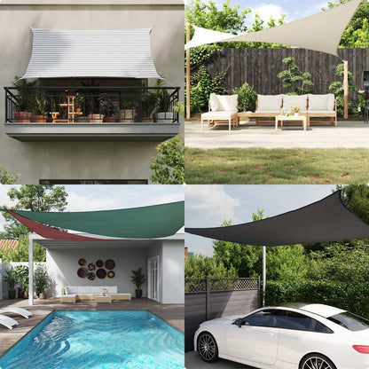 Vela da ombra solare Grigio chiaro e bianco 6 x 6 x 6 m | homemem39