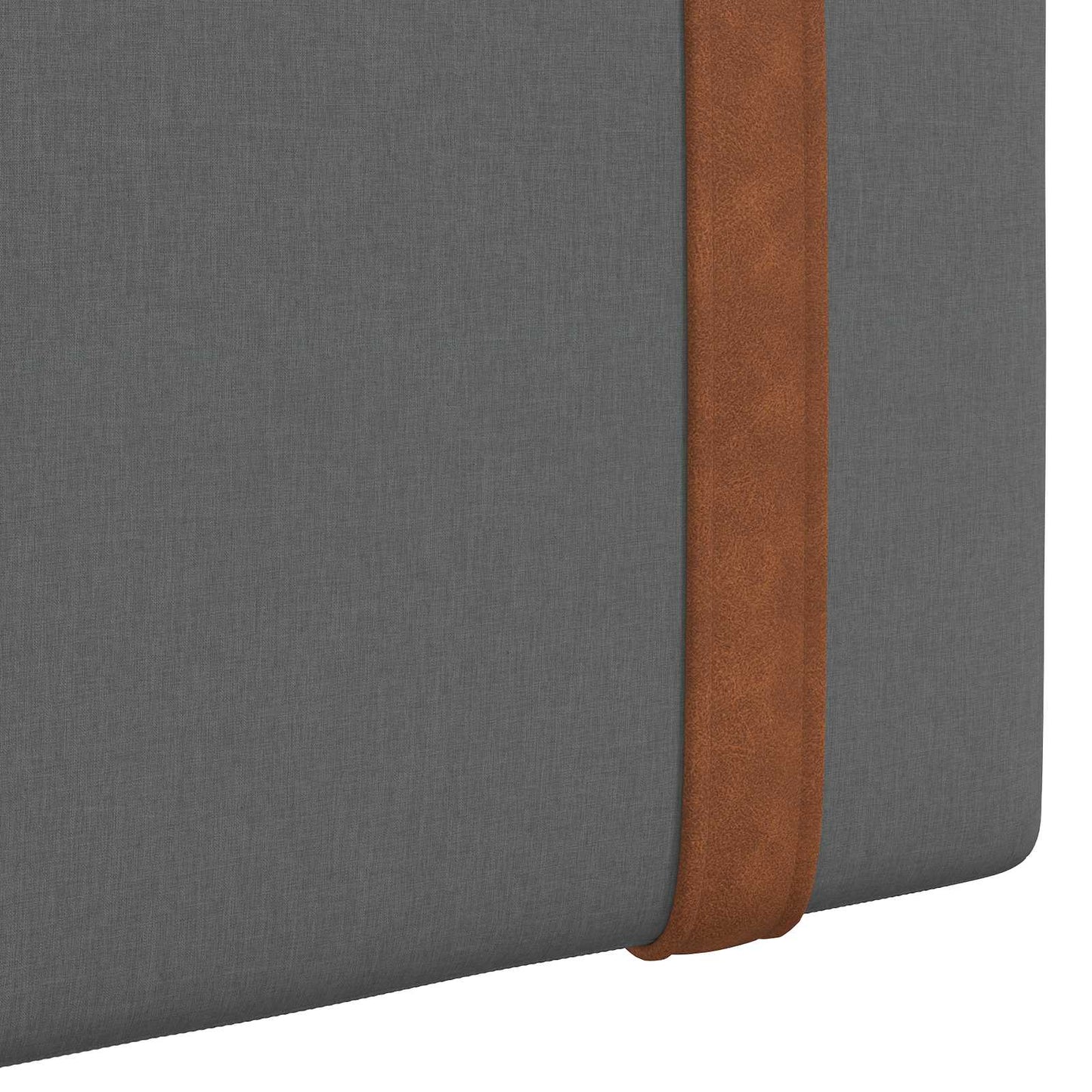 Testiera sospesa Grigio scuro PU Antico | homemem39