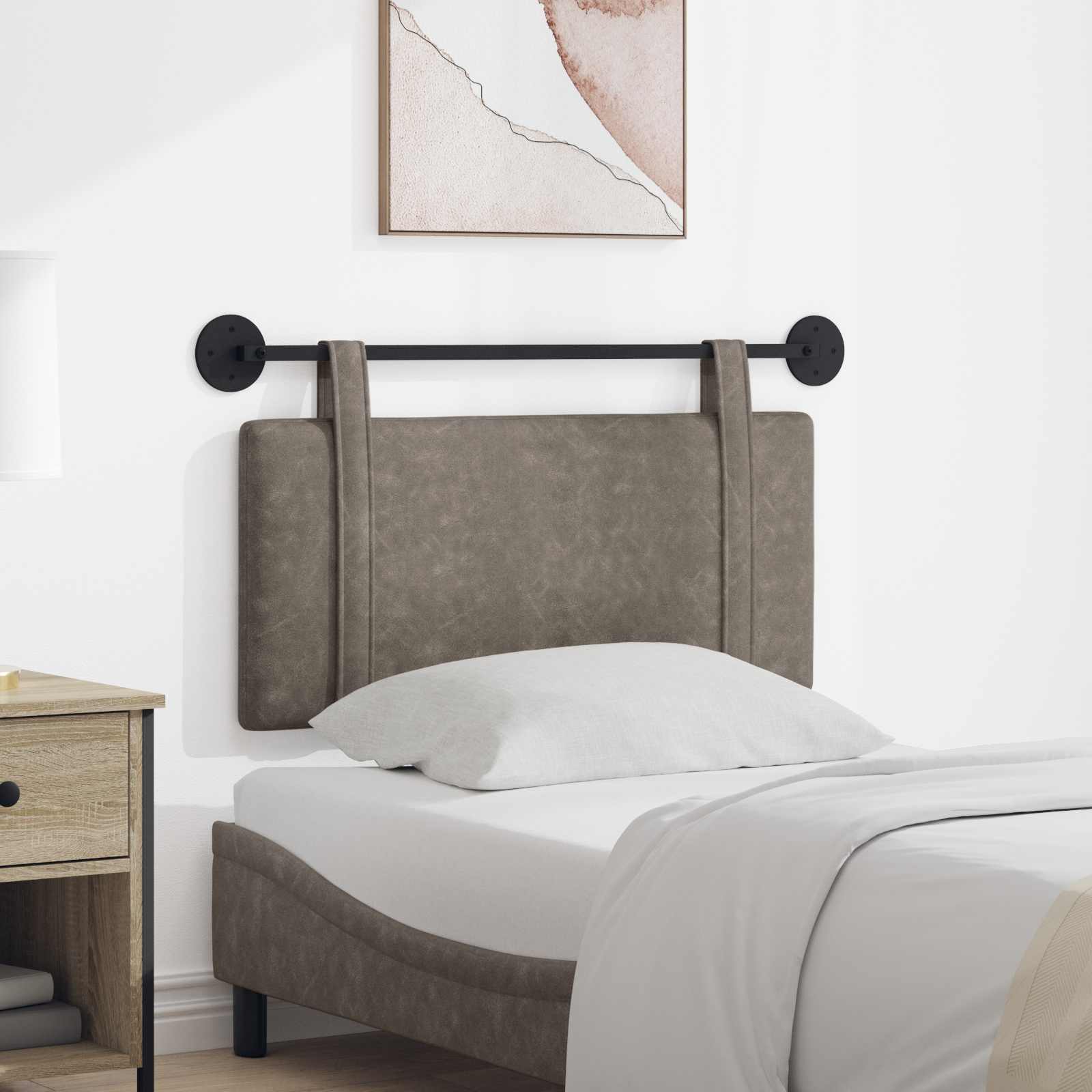 Testiera sospesa Grigio PU Antico | homemem39