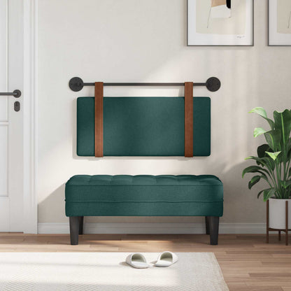 Testiera sospesa Verde Scuro PU Antico | homemem39