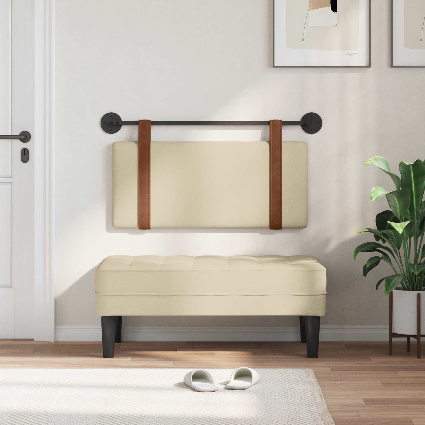 Testiera sospesa Crema PU Antico | homemem39