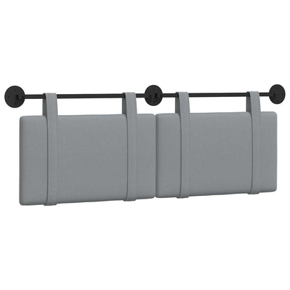 Testiera sospesa Grigio chiaro Tessuto