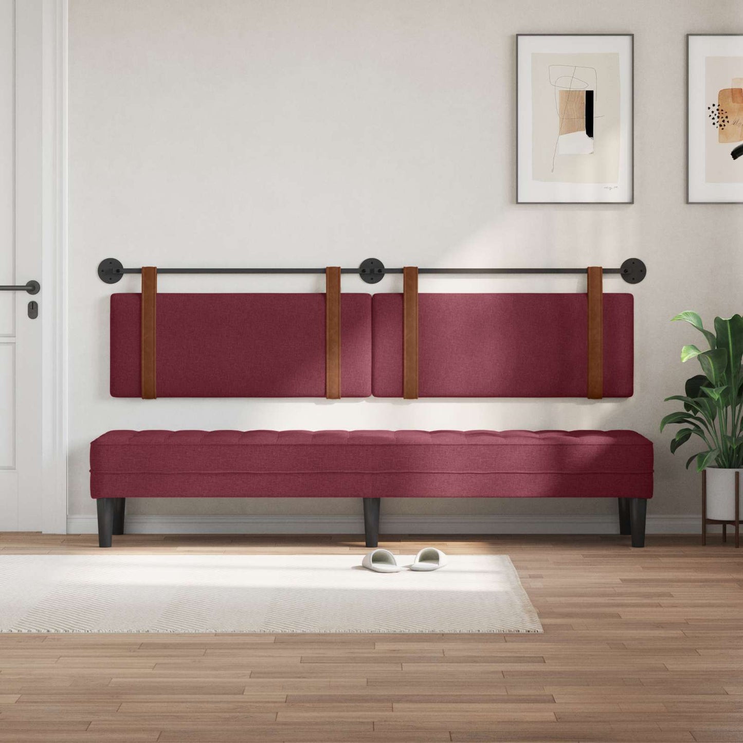 Testiera sospesa Rosso Vino PU Antico | homemem39