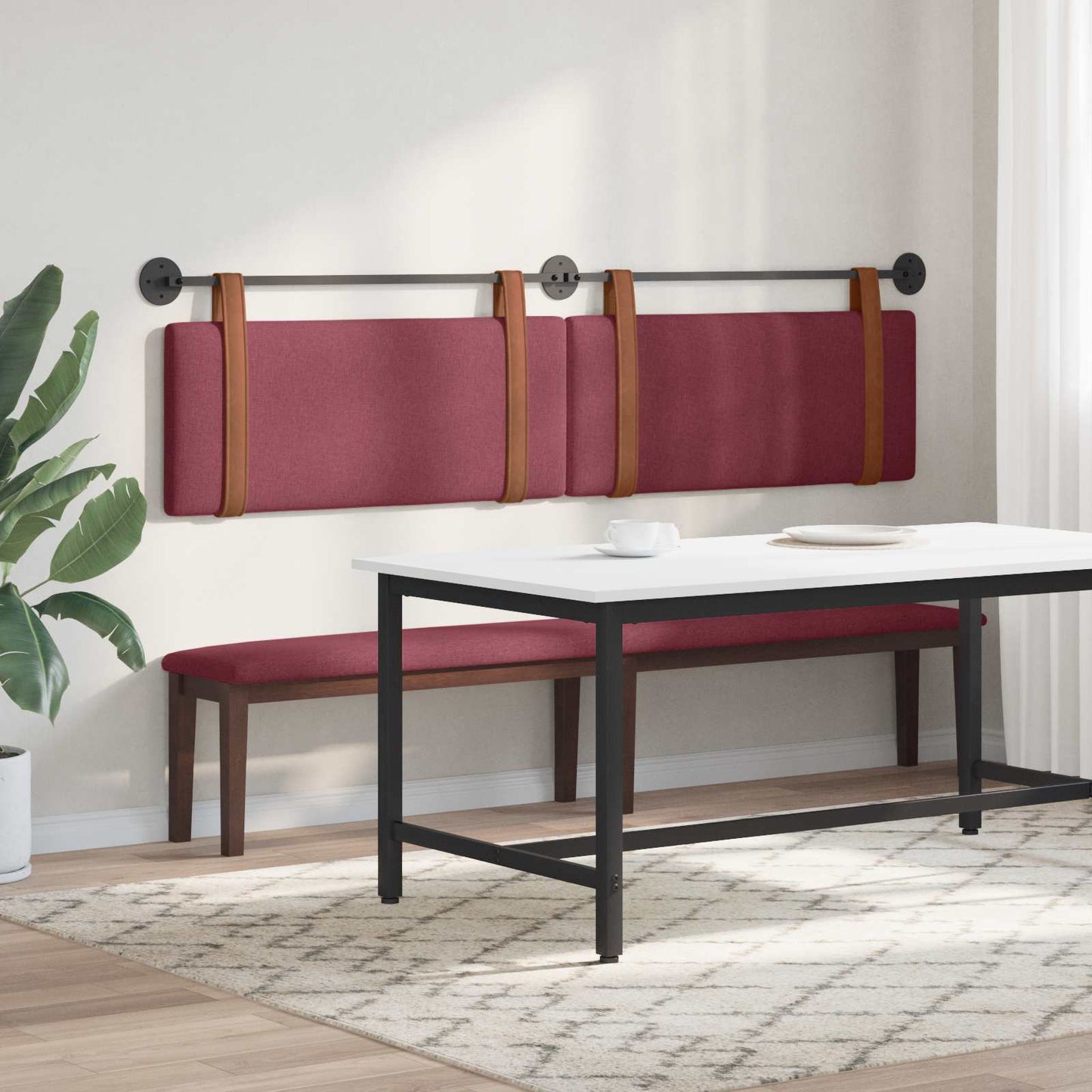 Testiera sospesa Rosso Vino PU Antico | homemem39