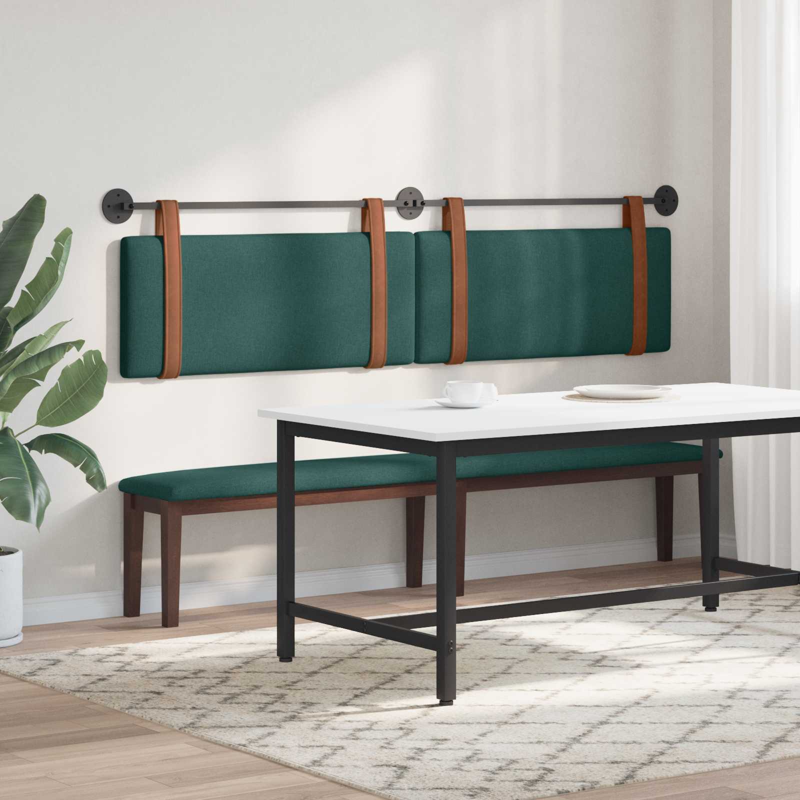 Testiera sospesa Verde Scuro PU Antico | homemem39