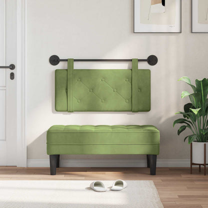 Testiera sospesa Verde chiaro Velluto | homemem39
