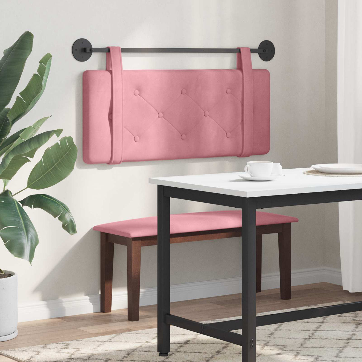 Testiera sospesa Rosa Velluto