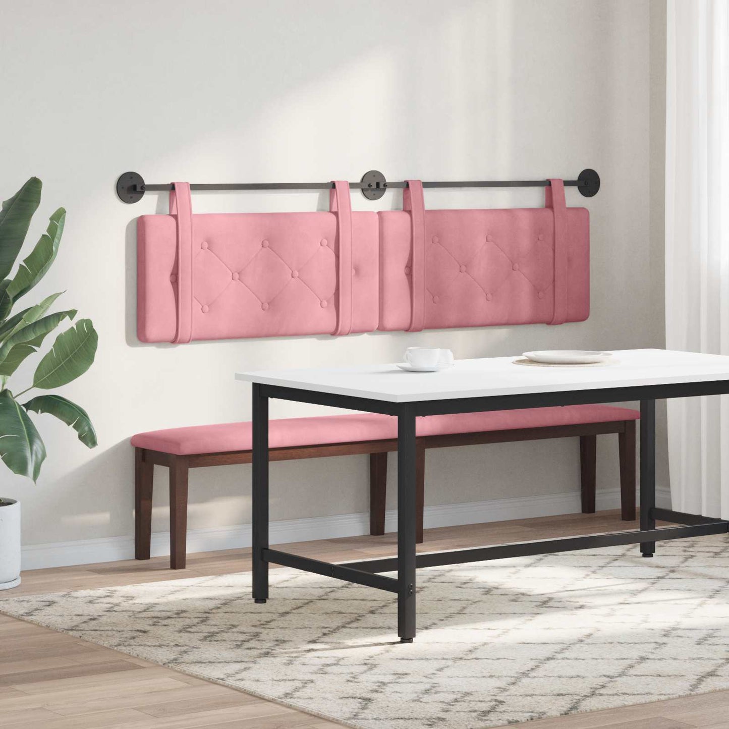 Testiera sospesa Rosa Velluto