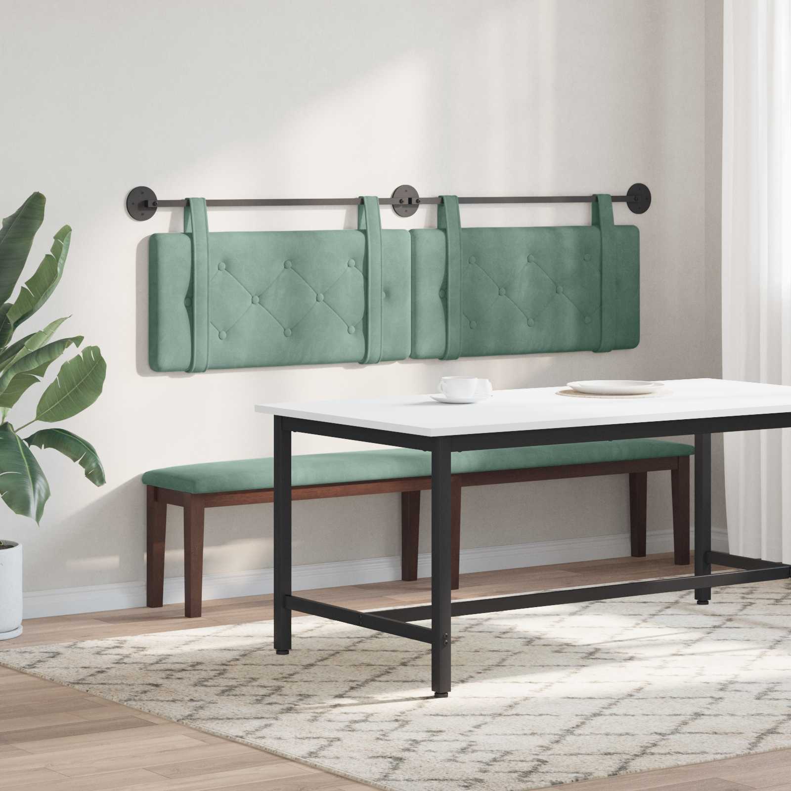 Testiera sospesa Verde Mare Velluto | homemem39