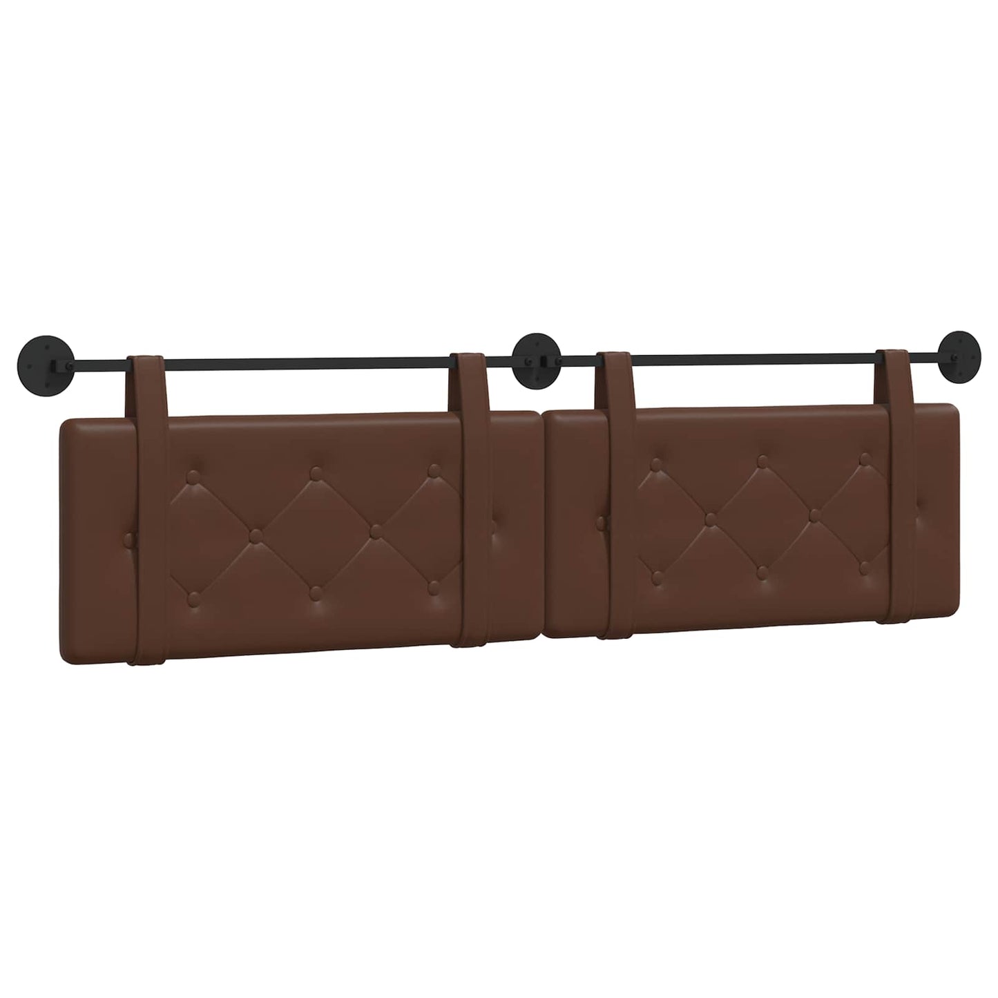 Testiera sospesa Marrone Similpelle | homemem39