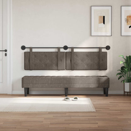 Testiera sospesa Grigio PU Antico