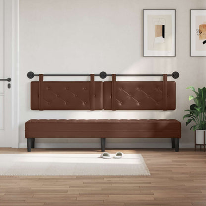 Testiera sospesa Marrone Similpelle | homemem39