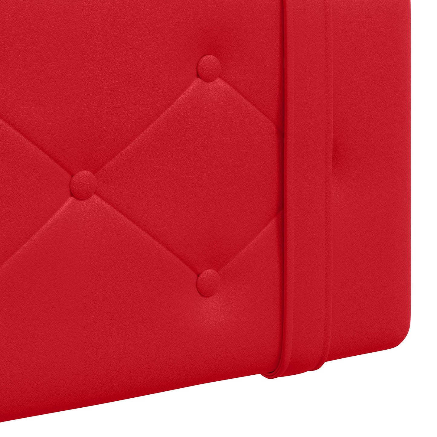 Testiera sospesa Rosso Similpelle | homemem39